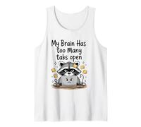 Mon Cerveau, Un Mignon Raton Laveur, a trop d'onglets Ouverts en pensant trop Débardeur