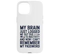 Mon Cerveau Vient de me déconnecter à Cause de l'inactivité Oubli Coque pour iPhone 15