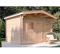 Mon Chalet de Jardin Abri de jardin en bois Douglas brut 55 mm Lantenay - 11 m² - CJ LANTENA12TOITPE