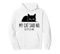 Mon Chat A Dit Non, Donc Ce Nest Pas Un Art De Chat Noir Sweat à Capuche