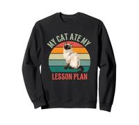 Mon Chat a mangé Mon Plan de Cours Professeur Amoureux des Chats de l'Himalaya Sweatshirt