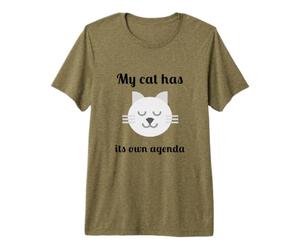 Mon Chat a Son Propre Agenda T-Shirt Haut de Gamme