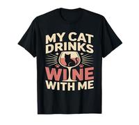 Mon Chat boit du vin avec Moi T-Shirt
