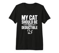 Mon Chat devrait être Un Amoureux des Chats Amusant déductible d'impôts T-Shirt Haut de Gamme