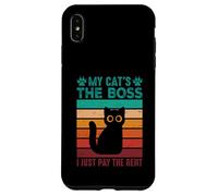 Mon Chat est Le Patron, Je paie Juste Le Loyer Coque pour iPhone XS Max