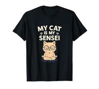 Mon Chat est Mon Dessin animé Sensei Kawaii T-Shirt