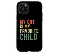 Mon Chat est Mon Enfant préféré propriétaire de Chat drôle Maman Chat Papa Coque pour iPhone 11 Pro