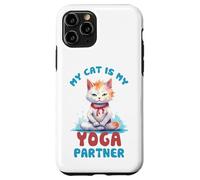 Mon Chat est Mon Partenaire de Yoga drôle Coque pour iPhone 11 Pro