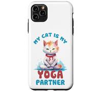 Mon Chat est Mon Partenaire de Yoga drôle Coque pour iPhone 11 Pro Max