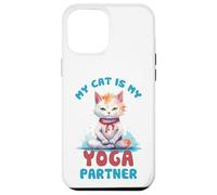 Mon Chat est Mon Partenaire de Yoga drôle Coque pour iPhone 12 Pro Max