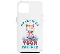 Mon Chat est Mon Partenaire de Yoga drôle Coque pour iPhone 13