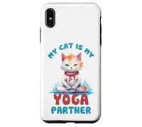 Mon Chat est Mon Partenaire de Yoga drôle Coque pour iPhone XS Max