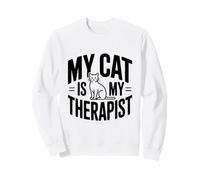 Mon Chat est Mon thérapeute Amoureux des Chats Sweatshirt