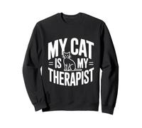 Mon Chat est Mon thérapeute Amoureux des Chats Sweatshirt
