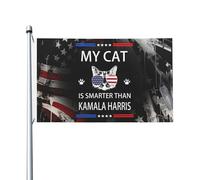 Mon Chat Est Plus Intelligent Que Kamala Harris N'Est Ma Présidente En 2024 Bannière 90X150Cm Suspendre Double Face Bannières Drapeau De Cour Pour Extérieure Dortoirs Chambres