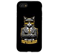 Mon Chat est Plus Intelligent Que Le président, Animal de Compagnie Politique Amusant Coque pour iPhone SE (2020) / 7/8