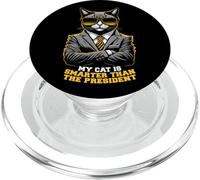 Mon Chat est Plus Intelligent Que Le président, Animal de Compagnie Politique Amusant PopSockets PopGrip pour MagSafe