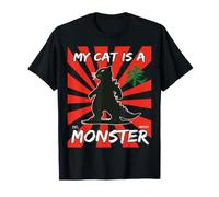 Mon Chat est Un Monstre - Motif Chat Amusant Kajju T-Shirt