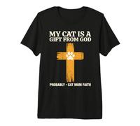 Mon Chat est Une bénédiction de Dieu T-Shirt Haut de Gamme