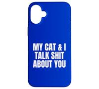Mon Chat et Moi parlons de toi Crazy Cat Lady Cats Parent Coque pour iPhone 16 Plus