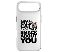 Mon Chat et Moi parlons Smack, œuvre d'art Amusante pour Les Amoureux des Chats Coque pour iPhone Air