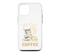 Mon Chat Juge Mon Café Rituel Matinal Propriétaire Club Coque pour iPhone 12/12 Pro