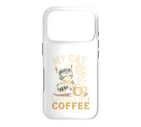 Mon Chat Juge Mon Café Rituel Matinal Propriétaire Club Coque pour iPhone 17 Pro