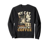 Mon Chat Juge Mon Café Rituel Matinal Propriétaire Club Sweatshirt
