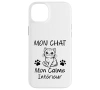 Mon Chat Mon Calme intérieur Drôle Chats Coque pour iPhone 14 Plus