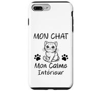 Mon Chat Mon Calme intérieur Drôle Chats Coque pour iPhone 7 Plus/8 Plus