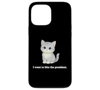 Mon Chat n'aime Pas Que Le président veuille Le Mordre Coque pour iPhone 13 Pro Max