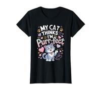 Mon chat pense que je suis une amoureuse parfaite des chatons mignons T-Shirt