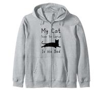 Mon Chat Pense Que l'ordinateur Portable est Son lit Funny Cats Sweat à Capuche