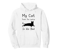 Mon Chat Pense Que l'ordinateur Portable est Son lit Funny Cats Sweat à Capuche