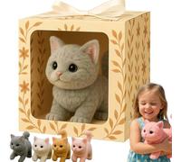 Mon Chat Réaliste AI - Apportez Une Joie Et Une Chaleur sans Fin, 2025 Nouveau Chaton De Robot Intelligent, Se Déplace comme Un Vrai Chat, des Chats Jouets Qui Marchent, des Miaules Et des Repri Gray