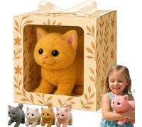 Mon Chat Réaliste AI - Apportez Une Joie Et Une Chaleur sans Fin, 2025 Nouveau Chaton De Robot Intelligent, Se Déplace comme Un Vrai Chat, des Chats Jouets Qui Marchent, des Miaules Et des Rep Orange