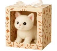 Mon Chat Réaliste, Apporte Une Joie Et Une Chaleur sans Fin, 2025 Nouveau Chaton Robotique AI Qui Agissent comme Un Vrai Chats, Un Jouet De Chat en Fourrure Qui Marche, Miaules Et Reprise De La White