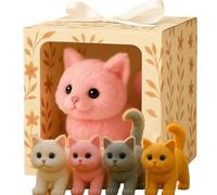 Mon Chat réaliste, Un Chaton Robot AI, miaule et remue la Queue, Qui agit comme Un Vrai, des Chats Jouets Qui marchent, apportent Une Joie et Une Chaleur sans Fin Pink