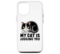 Mon Chat Te Juge Coque pour iPhone 12/12 Pro