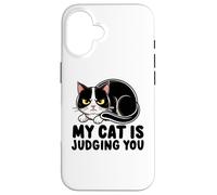 Mon Chat Te Juge Coque pour iPhone 16