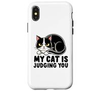 Mon Chat Te Juge Coque pour iPhone X/XS