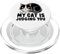 Mon Chat Te Juge PopSockets PopGrip pour MagSafe