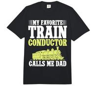 Mon Chef de Train préféré m'appelle Papa du Chef d'orchestre de Train Comfort Colors Adult Heavyweight T-Shirt