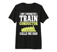 Mon Chef de Train préféré m'appelle Papa du Chef d'orchestre de Train T-Shirt Haut de Gamme