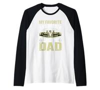 Mon cheminot préféré Appelle-Moi Papa Manche Raglan