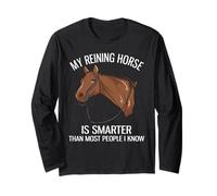 Mon cheval de reining est plus intelligent que la plupart des gens que je connais Manche Longue