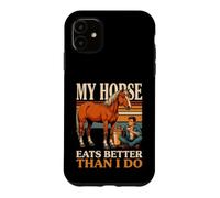 Mon Cheval Mange Mieux Que Moi Coque pour iPhone 11