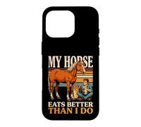 Mon Cheval Mange Mieux Que Moi Coque pour iPhone 16 Pro