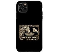 Mon Cheval Mange Mieux Que Moi Directeur d'écurie équestre Coque pour iPhone 11 Pro Max