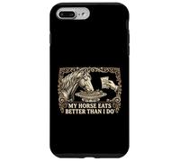 Mon Cheval Mange Mieux Que Moi Directeur d'écurie équestre Coque pour iPhone 7 Plus/8 Plus